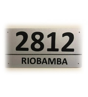 NUMERACIÓN EN ALUMINIO