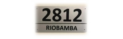 NUMERACIÓN EN ALUMINIO